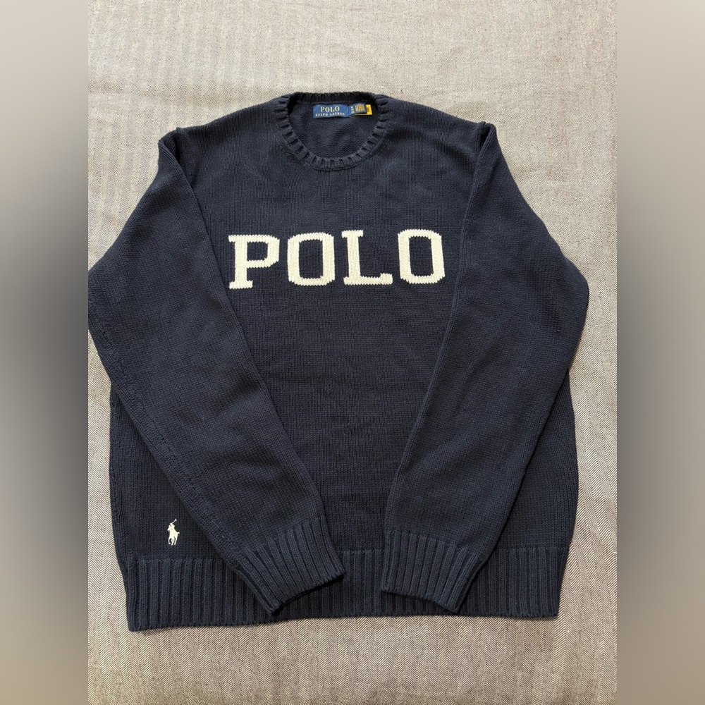 BNWT Polo by Ralph Lauren Men's Navy Crewneck Sweater